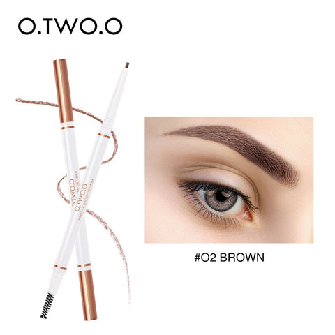 O.TWO.O Eyebrow Pencil Waterproof Natural Long Lasting Ultra Fine 1.5mm Eye Brow Tint Cosmetics Brown Color Brows Make Up