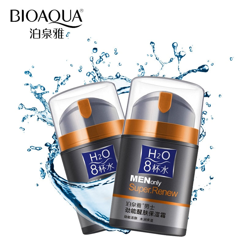 BIOAQUA Brand Skin Care Men Deep Moisturizing Oil-control Face Cream Hydrating Anti-Aging Anti Wrinkle Whitening Day Cream 50g