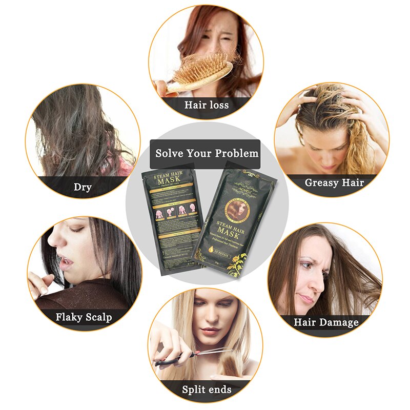 Aliver Automatic Heating Steam Hair Mask Keratin Argan Oil Hair Conditioner Treatment Hair Coarse , Dry , Split Hair Care