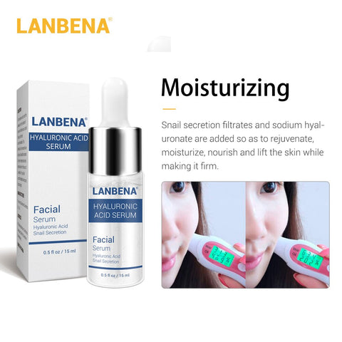 LANBENA Vitamin C Serum+Hyaluronic Acid Serum Anti-Aging Moisturizing Skin Care Firming Treatment Whitening Moisturizing 4PCS