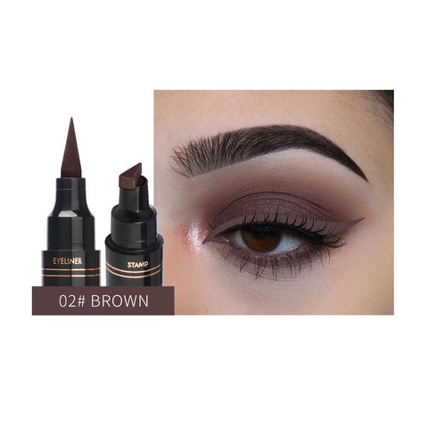 Liquid Eyeliner Stamp Pen Matte Black Colorful Lazy Eyes Make Up Waterproof Quick Dry Blue Green Red Yellow Eye Liner Pencil