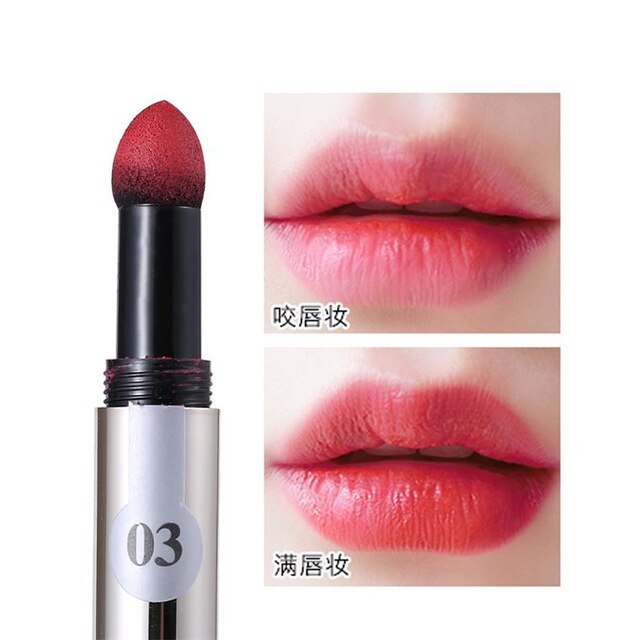 NOVO Lipstick Sexy Silky Powder Cream Air Cushion Lip Stick Long-lasting Waterproof Lip Gloss Smooth Elastic Lip Makeup Cosmetic