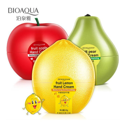 BIOAQUA Fruit Pear Lemon Peach Mango Banana Moisturizing Hydrating Hand Cream for Winter Hand Care Nourishing Skin Care
