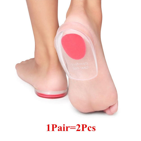 Beyprern 1 Pair Palmilha Silicone Gel Orthopedic Insoles Massag Cushion Foot Care Pad For Shoe Pain Relief Heel Pillow Plantar Fasciitis