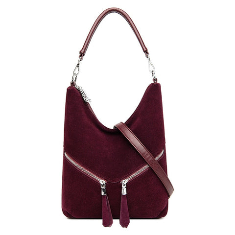 Fashion Soft Leather Shoulder Crossbody Bags for Women Luxury Handbag Women Bag High Quality Suede Tote Bag Female Messenger Bag