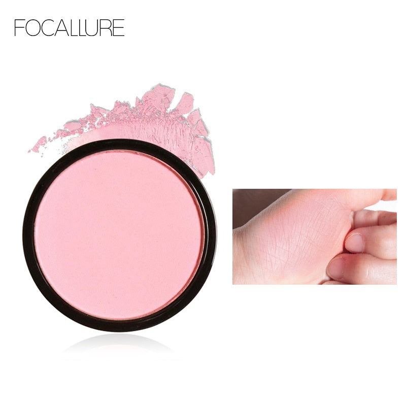 Focallure Matte Natural Blush 6 Colors Pressed Blush Palette Makeup Peach Contouring for Face Blusher