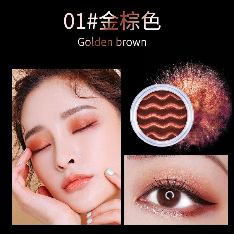 Beyprern 12-Color Metallic High-Gloss Jelly Gel Eyeshadow Lying Silkworm Liquid Lasting Diamond Glitter Liquid Pigment Sequin Eyeshadow