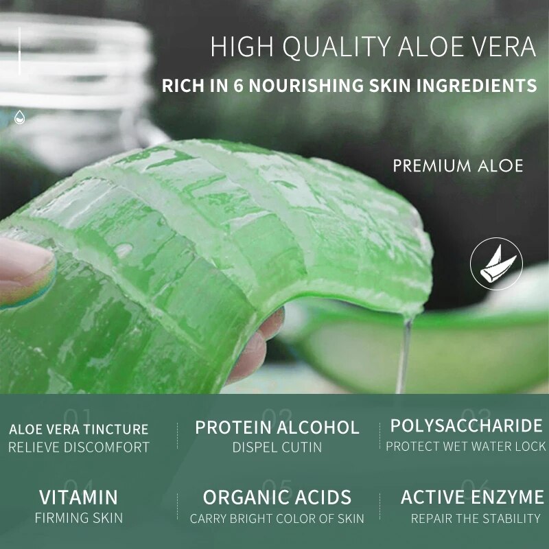 Aloe Vera Toner Spray Repair Sensitive Skin Improve Rough Skin Aloe Vera Essence Water Moisturizing Sooth Skin Face Care Liquid