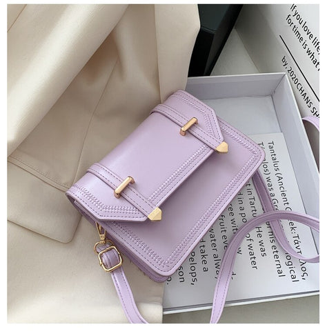 2022 Mini Small Square Shoulder Bag Crossbody Bag Fashion PU Leather Women Designer Wallet Handbags Designer Messenger Handbag