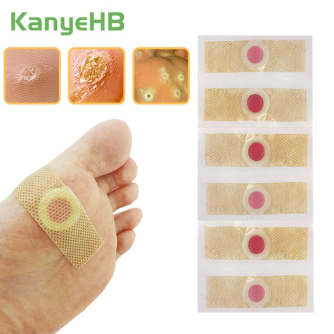 18pcs Foot Pads Patches Foot Corn Remover Calluses Plantar Warts Thorn Foot Care Medical Pain Relief Health Care Plaster A173