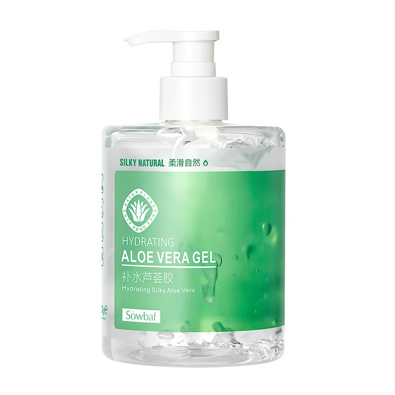 500g Aloe Soothing Face/Hand/Body Gel Aloe Vera Gel Skin Care Remove Acne Moisturizing Day Cream After Sun Lotions Aloe Gel