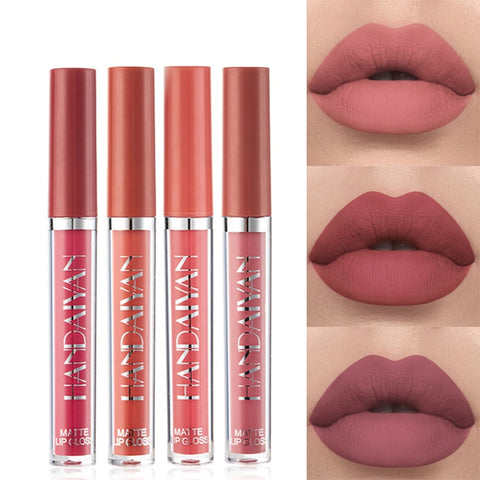 Beyprern Matte Lip Gloss Waterproof Long Lasting Nude Moisturizing 12 Colors Sexy Red Velvet Lip Tint Daily Makeup Liquid Lipstick 1PCS