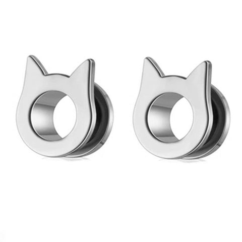 2PCS Stainless Steel Bull Ear Gauge Plugs 6-20Mm Ear Stretcher Plug And Tunnel Flesh Ear Expander Dilataciones Oreja Piercing