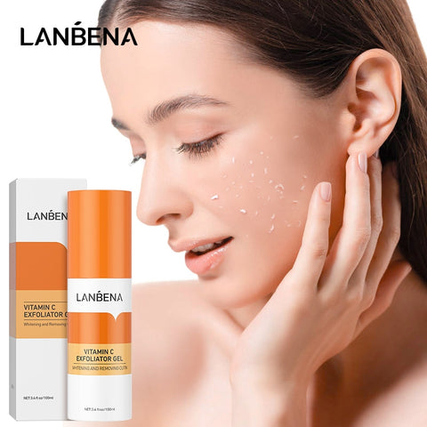 LANBENA Exfoliating Face Scrub Peeling Gel VC Facial Moisturizing Whitening Detoxifies Cleanses Peeling Roll For Face Skin Care
