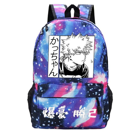 Bakugou Katsuki Anime Backpack Men Women Manga Backpacks Kids School Bag My Hero Academia Anime Anime Bookbags Mochila