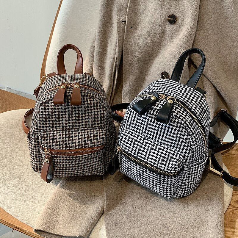 Multi-purpose Women's Backpack Small Female 2021 Autumn Winter Shoulder Bags New Wave Fashion Famous Designer Ladies Backpacks
