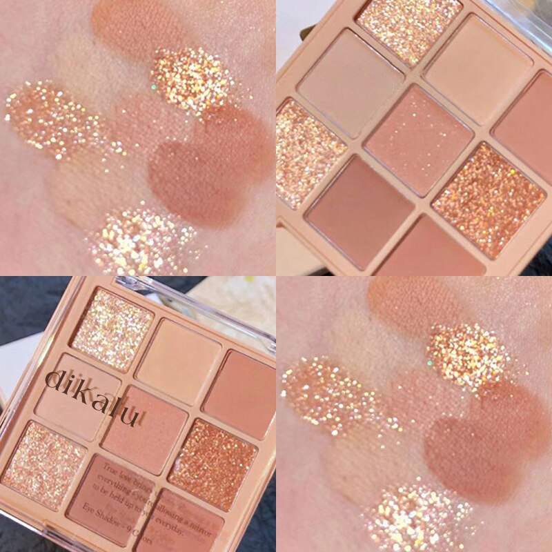 Beyprern Milk Tea Eyeshadow Palette Makeup Set 9 Colors Make Up Maquiagem Pearly Matte Maquillage Easy To Wear Lasting