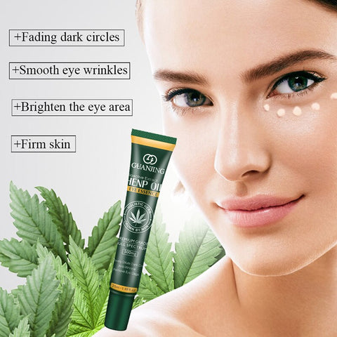 Hemp Oil Eye Essence Fade Dark Circles Smooth Wrinkle s Eye Cream Healing Eye Bags Faint Fine Lines Firming Skin Eye Balm