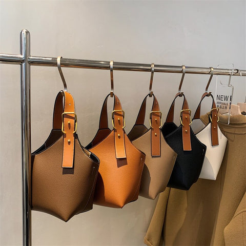 Vintage Small Bag Women's Bag 2023 New Portable Simple Messenger Bag Armpit Single Shoulder Bucket BagLadies Tote Bag