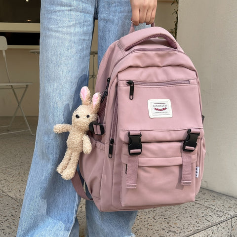 2022 New Waterproof Nylon Women Backpack Korean Japanese Fashion Female Students Schoolbag Multilayer Simple Sense Travel bag
