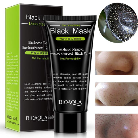 60g Blackhead Remover Nose Face Mask Pore Strip Tearing Black Mask Peeling Acne Treatment Unisex Deep Cleansing Skin Care