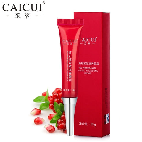 CAICUI Red Pomegranate Anti Puffiness Eye Cream Remove Dark Circles Anti Wrinkle Aging Moisturizing Eye Care
