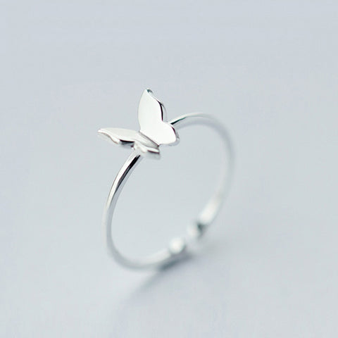 Retro Minimalist Silver Color Open Rings For Charming Women Personality Feather Arrow Opening Rings Girl Jewelry Festival Gift