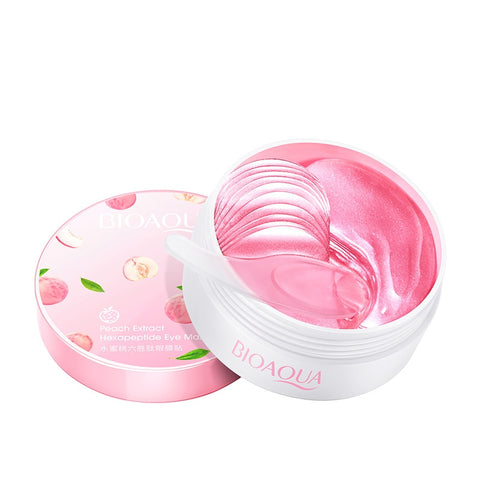 Peach Hexapeptide Eye Mask Deeply Moisturizes Relieves Puffiness Anti Aging Eye Patches Firming Brighten Skin Eye Care Masks