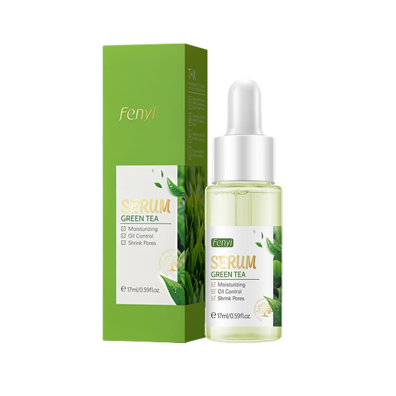 LAIKOU Green Tea Face Serum Oil-control Anti-Aging Shrink Pores Acne Treatment Whitening Moisturizing Tea Tree Essence Skin Care