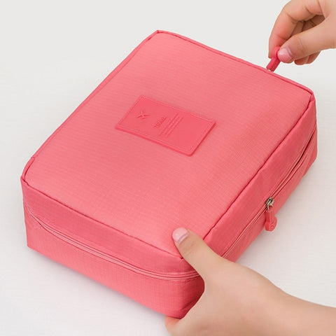 Free Shipping Women Cosmetic bag High Quality Make Up Bag Organizer Travel Cosmetic Case For Female Storage Toiletry Bag