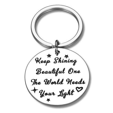 Inspirational Keychain Gifts for Her Women Motivational Keyring Gift for Teen Girls Present for Best Friends Sister Daughter Mom