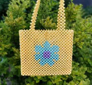 Hot Flower Handmade Beaded Bag Luxury Handbag And Purse Day Clutches with Single Shoulder Bag For Woman 2021