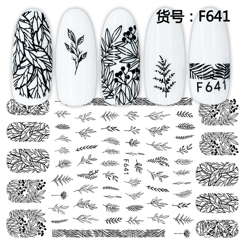 1Pcs Graffiti Designer Gel Polish Nail Sticker Decals Sliders Paper Nail Art Decoration Accessories Manicure Tattoos DIY