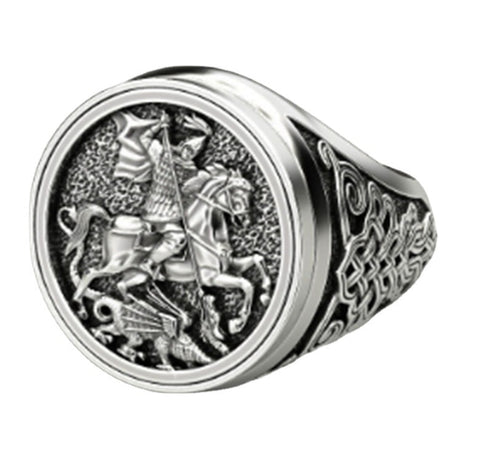 New Arrival Rings for Men Multicolor Knight Vintage Ring Creative Fashion Anniversary TRENDY 2023 Jewelry Wholesale