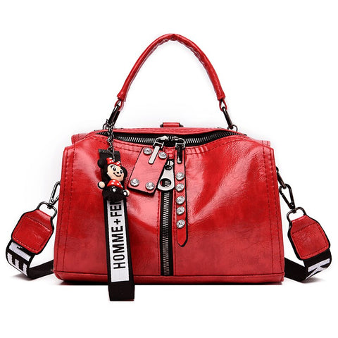 2021 New Fashion Multifunction Women Handbags High Quality Leather Women Shoulder Bags Designer Rivet Female Messenger Tote Bags