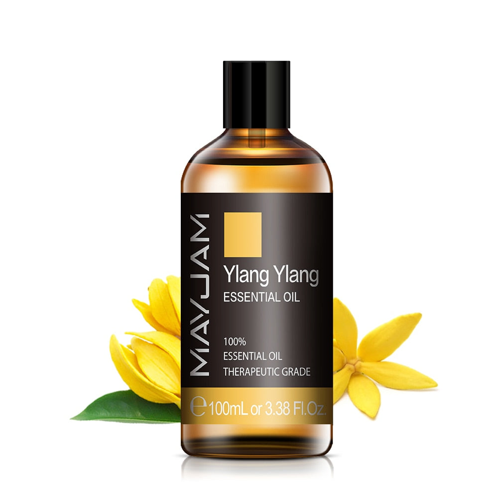 Beyprern 100ML Aphrodisiac Ylang Ylang Essential Oils For Making Soap Candle Perfume Sandalwood Lavender Tea Tree Vanilla Rose Oils