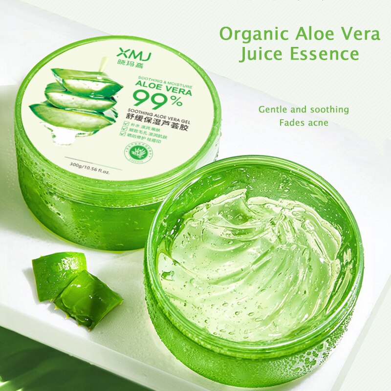 99% Aloe Vera Essence Soothing Moisturizing Gel Remove Acne Daily Nourishing Repairing Face Body Day Cream Skin Care 300g