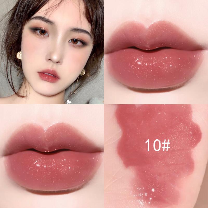Mini 10 Colors Liquid Lip Gloss Waterproof Non-stick 24 Hours Long Lasting Velvet Matte Lipstick Lip Gloss Cosmetic Makeup