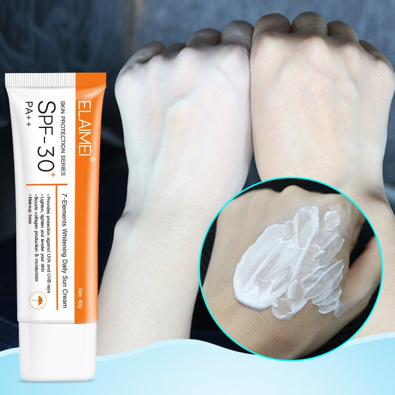 Brightening sunscreen moisturizing moisturizing refreshing sun cream isolation anti-ultraviolet SPF30 portable