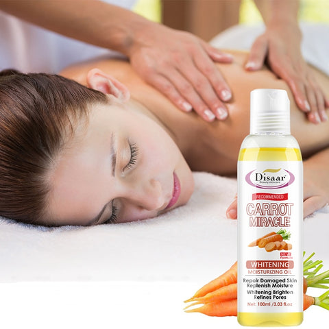 Carrot Soothing Massage Oil Repair Damaged Skin Replenish Moisture Face Oil 100ML Refines Pores Men Woman Body Care OIL