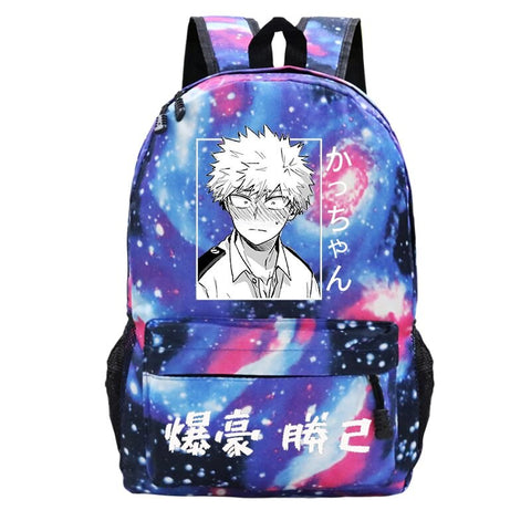 Bakugou Katsuki Anime Backpack Men Women Manga Backpacks Kids School Bag My Hero Academia Anime Anime Bookbags Mochila