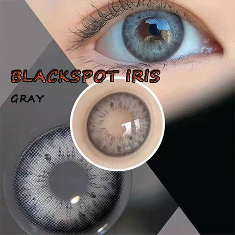 2pieces/pair Pure Eye 14.20mm Contacts Lenses Women Men Anime Accessories Glasses Lentille de couleur yeux Blackspots Iris Blue