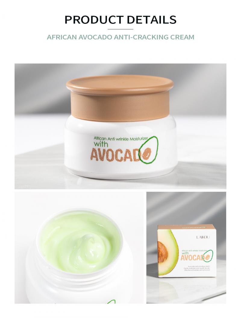 Avocado Oil Anti-Wrinkle Cream Bioaqua Korean Skin Care Hyaluronic Acid Skin Repair Day Face Cream Moisturizing TSLM1