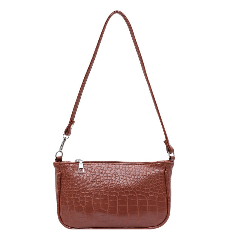Female Single-Shoulder Bag Women Messenger Small Handbags Solid Zipper Soft PU Shoulder Bag Crossbody Bags