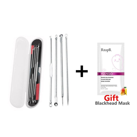 Acne Kit Pimple Blackhead Remover Tool Face Skin Care Acne Removal Needle Facial Pore Cleaner Remove Blackheads poring cleaner
