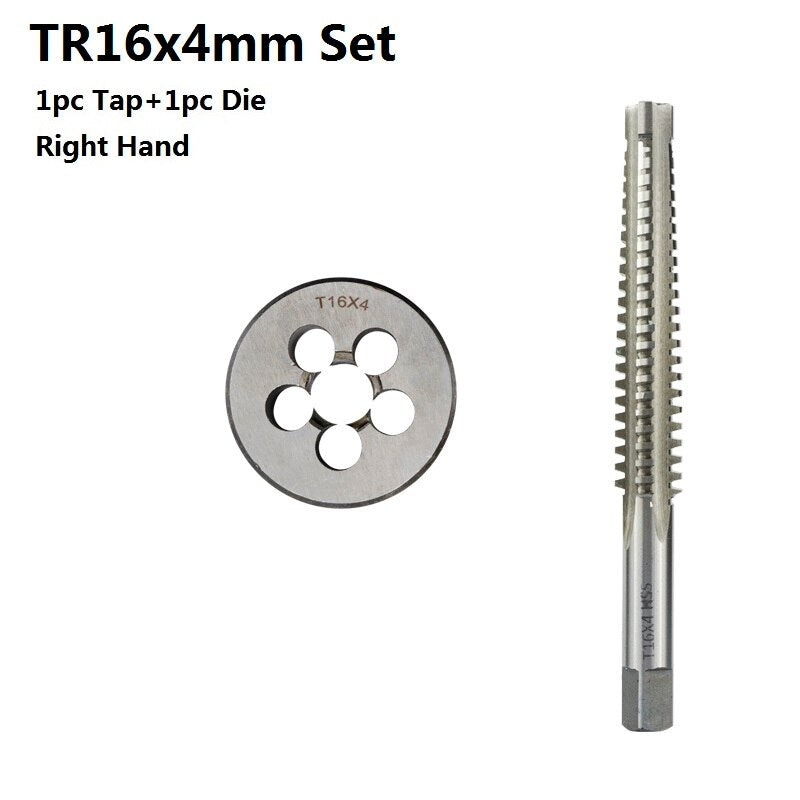 Christmas gift HSS Screw Thread Tap And Die Set 2pcs Right Rotation CNC For Metalworking Kit Machine Plug Screw Tap Drill Bit Round Die