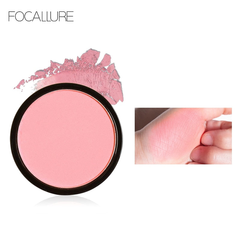 Focallure Matte Natural Blush 6 Colors Pressed Blush Palette Makeup Peach Contouring for Face Blusher