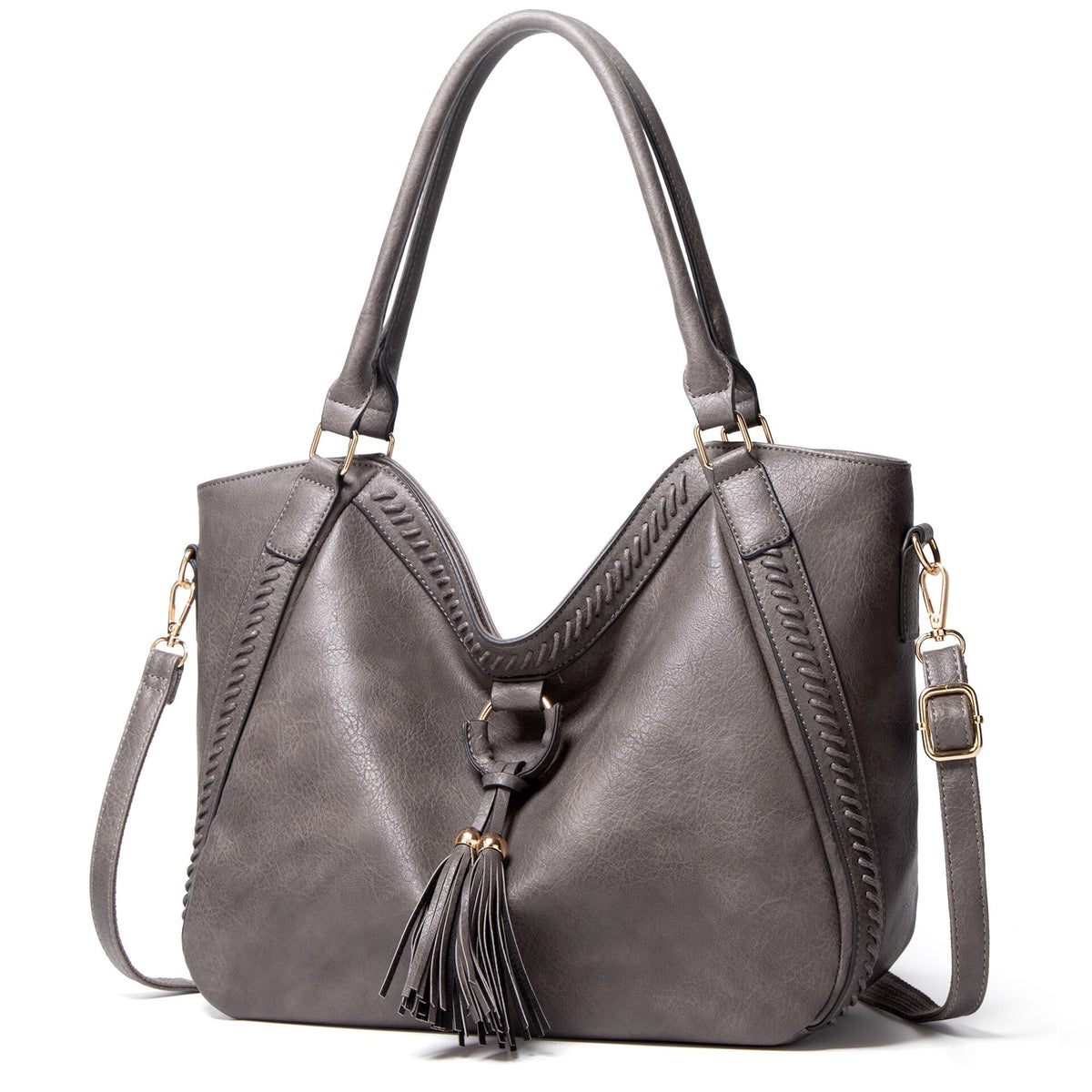 Beyprern 100% Genuine Leather Women Handbags Women Casual Tote Bag Female Handbag Shoulder Bag For Women Tote Ladies Vintage Crossbody