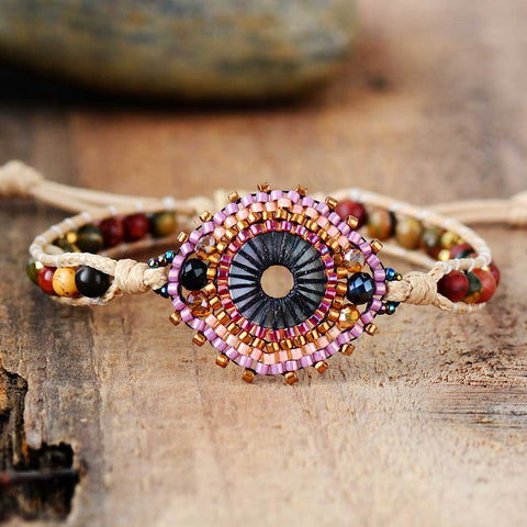 Women Wrap Bracelets Semi precious Stone Seed Beads Rope Bracelets Exclusive Bohemia Friendship Bracelet Beach Jewelry
