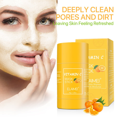 Cleansing VC Stick Vitamin C Stick Mask Purifying Clay Stick Face Mask Oil Control Anti-acne Remove Blackhead Fine Pores Mud